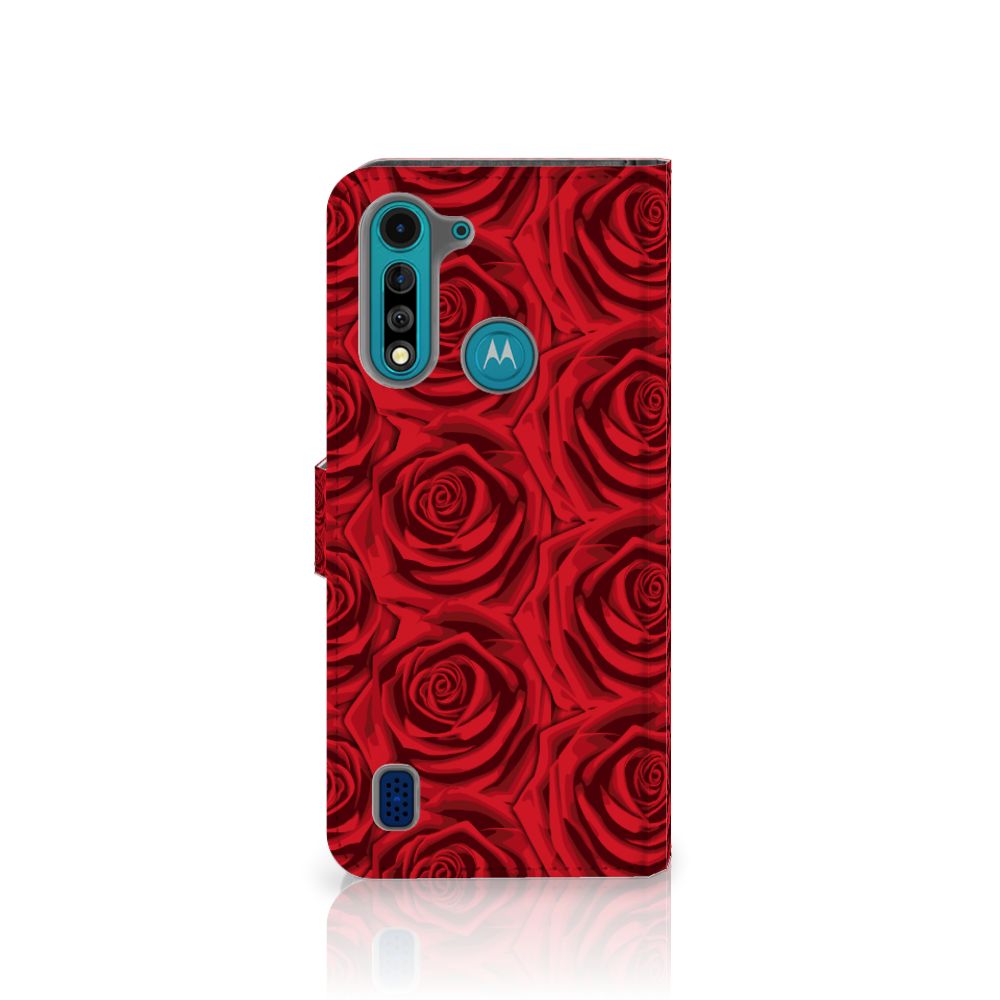 Motorola G8 Power Lite Hoesje Red Roses