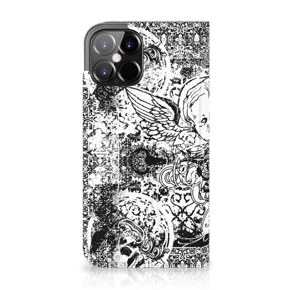 Mobiel BookCase iPhone 12 Pro Max Skulls Angel - B2C Telecom