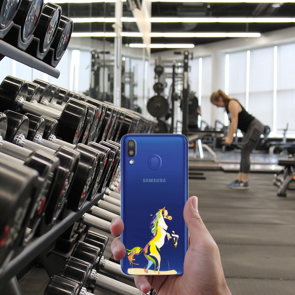 Samsung Galaxy M20 (Power) Telefoonhoesje met Naam Horse Color