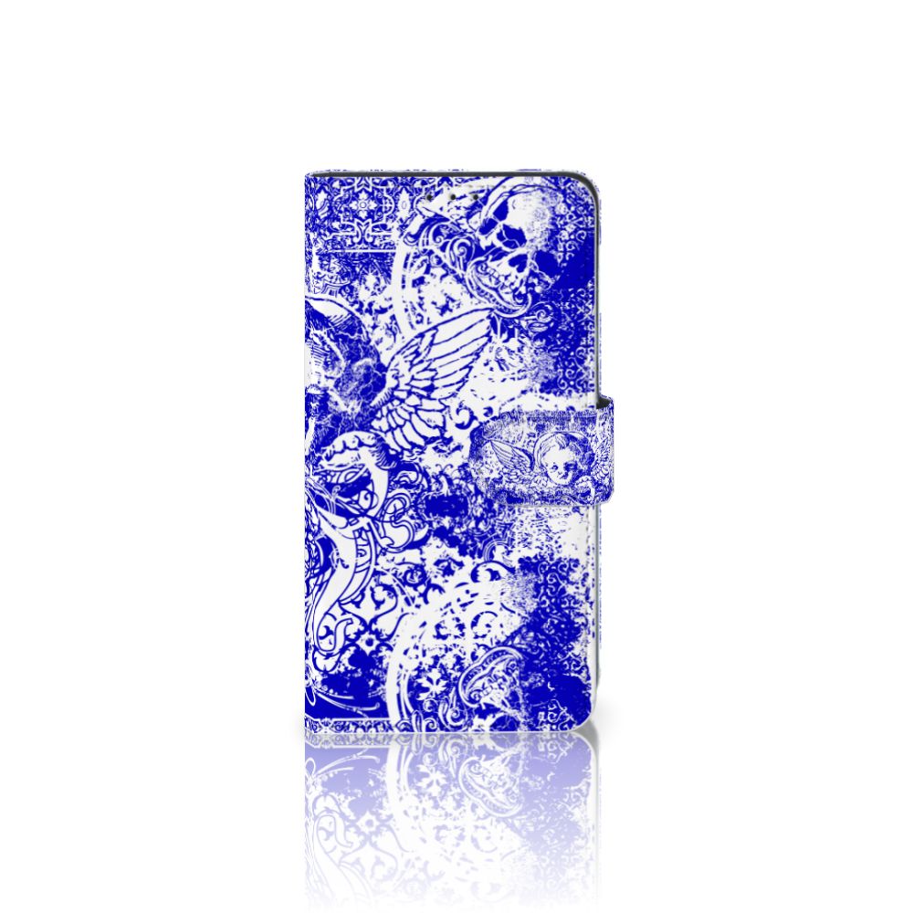 Telefoonhoesje met Naam Xiaomi Mi Mix 2s Angel Skull Blauw