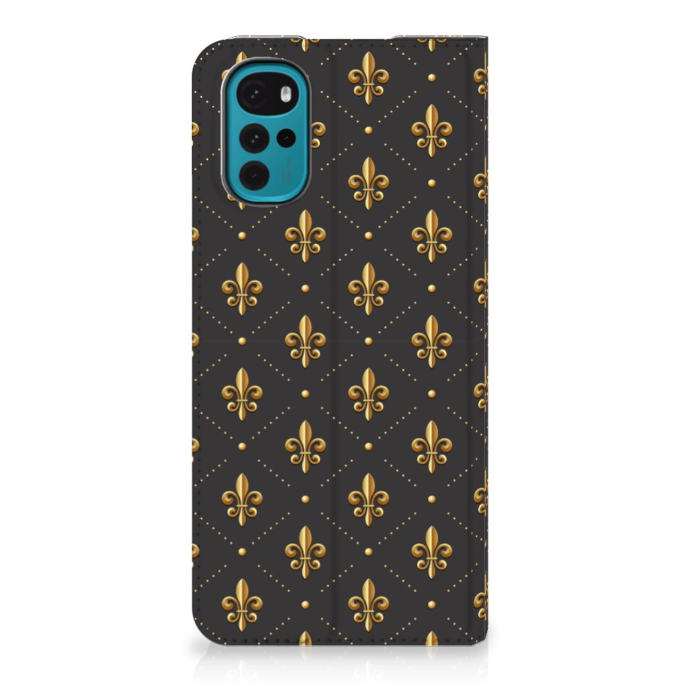 Motorola Moto G22 Hoesje met Magneet Franse Lelie - B2C Telecom