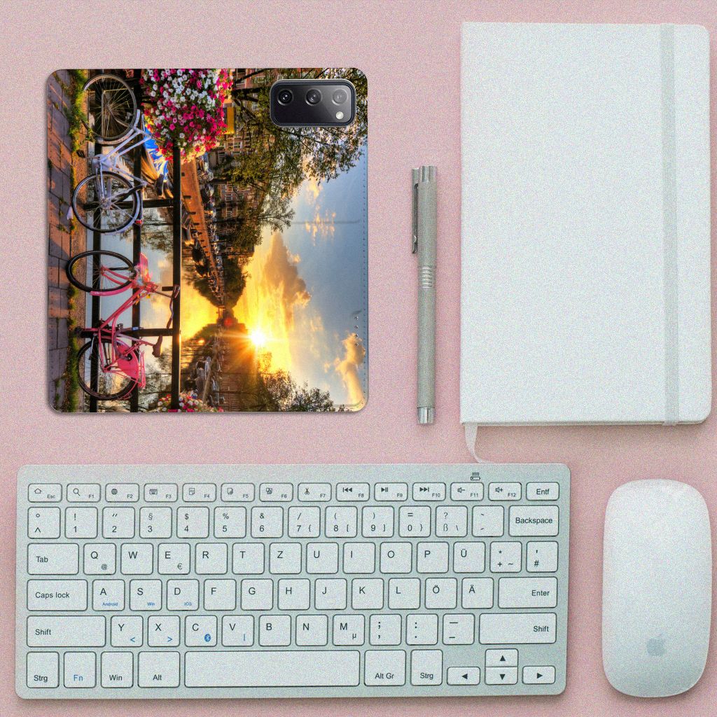 Samsung Galaxy S20 FE Book Cover Amsterdamse Grachten - B2C Telecom