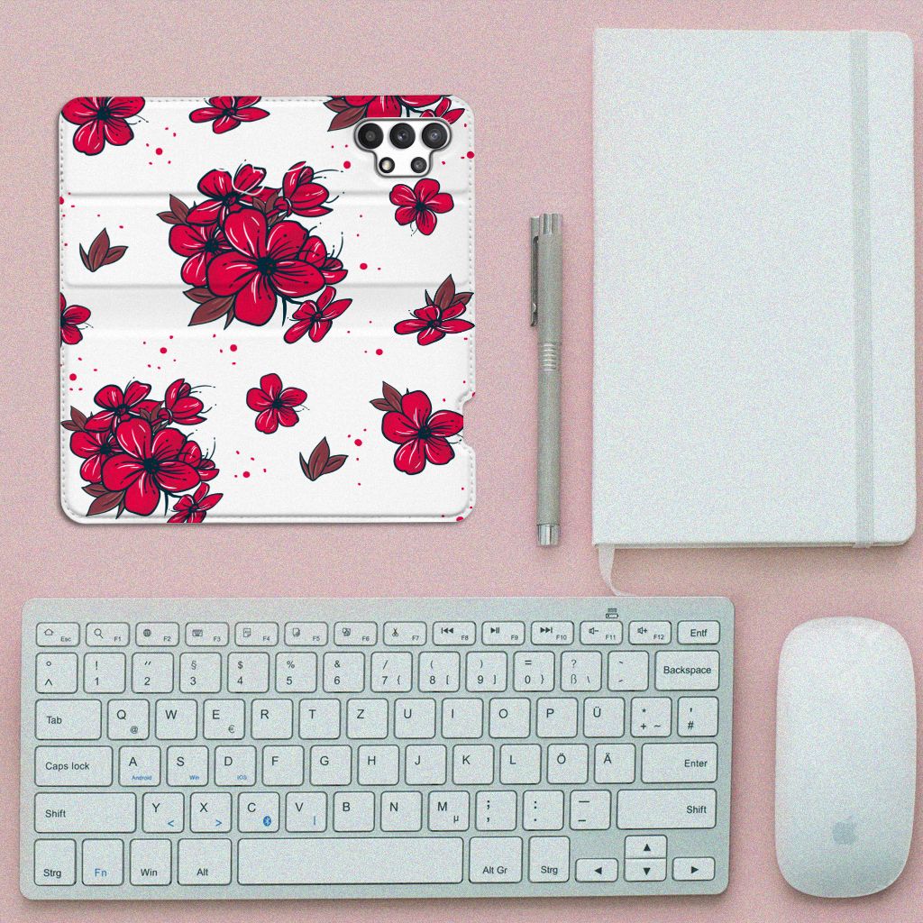 Samsung Galaxy A32 4G | A32 5G Enterprise Editie Smart Cover Blossom Red - B2C Telecom