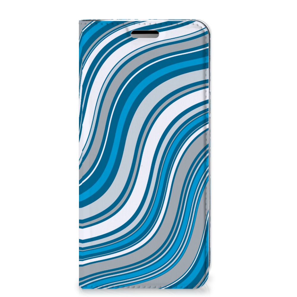 Samsung Galaxy S9 Hoesje met Magneet Waves Blue