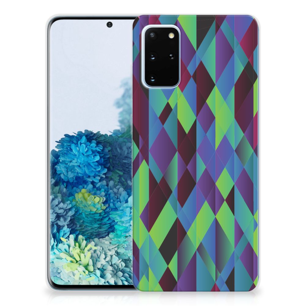 Samsung Galaxy S20 Plus TPU Hoesje Abstract Green Blue B2C Telecom