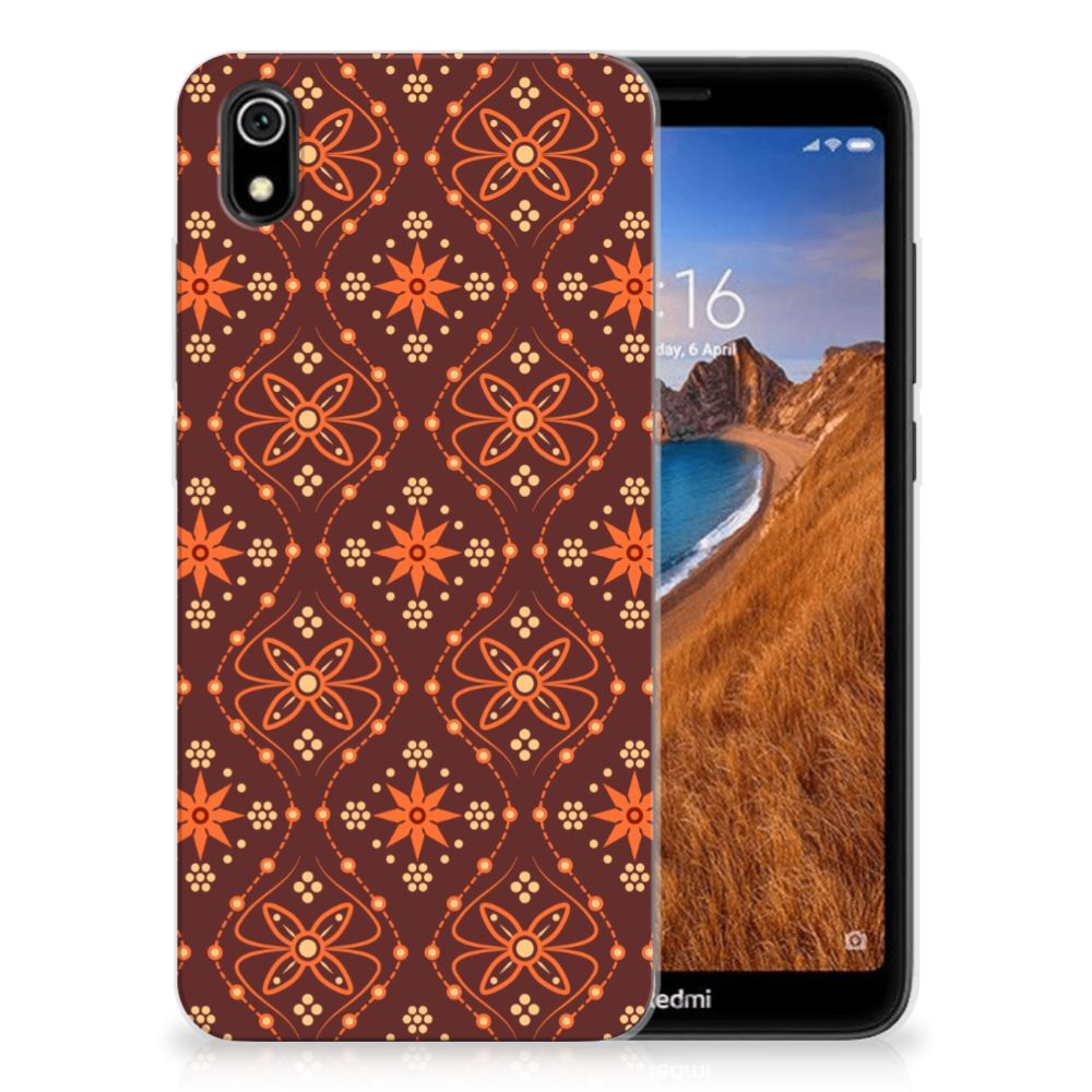 Xiaomi Redmi 7A TPU bumper Batik Brown