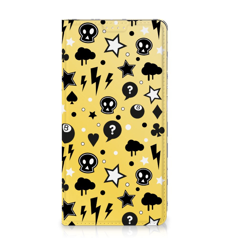Mobiel BookCase Samsung Galaxy S23 Plus Punk Geel - B2C Telecom