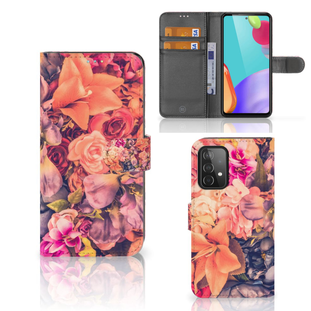 Samsung Galaxy A52 Hoesje Bosje Bloemen