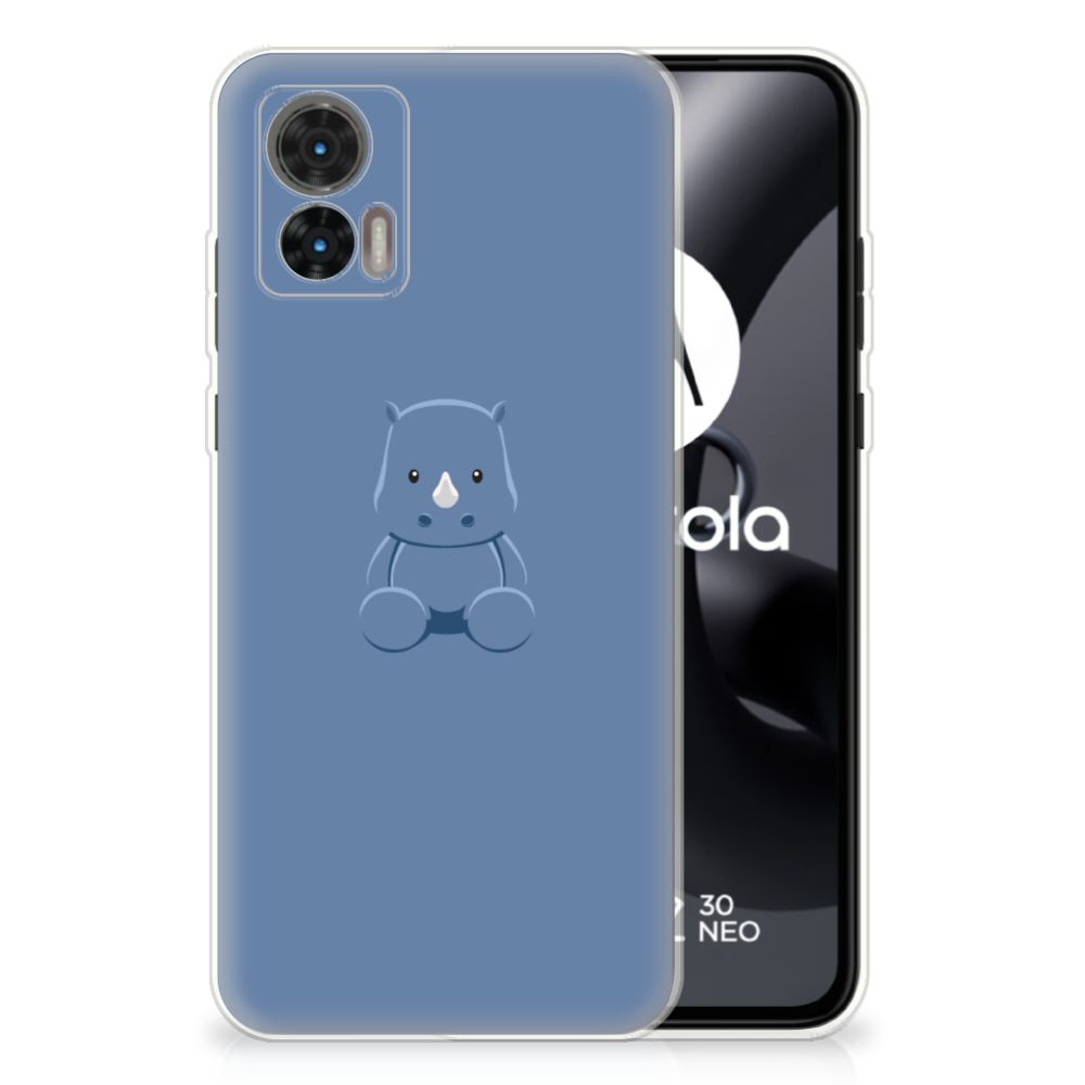 Motorola Edge 30 Neo Telefoonhoesje met Naam Baby Rhino B2C Telecom