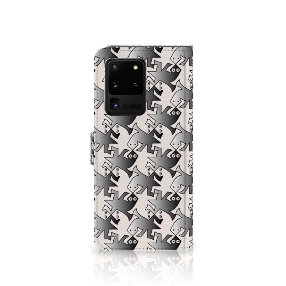 Samsung Galaxy S20 Ultra Telefoonhoesje met Pasjes Salamander Grey