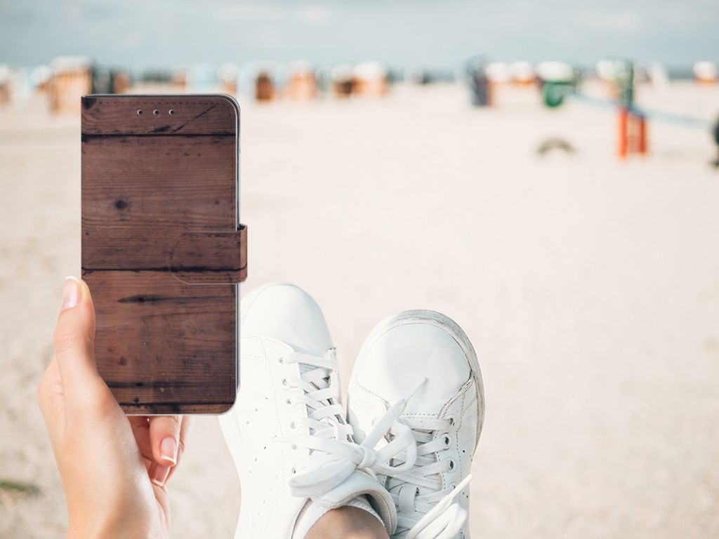 Xiaomi Redmi 8A Book Style Case Old Wood