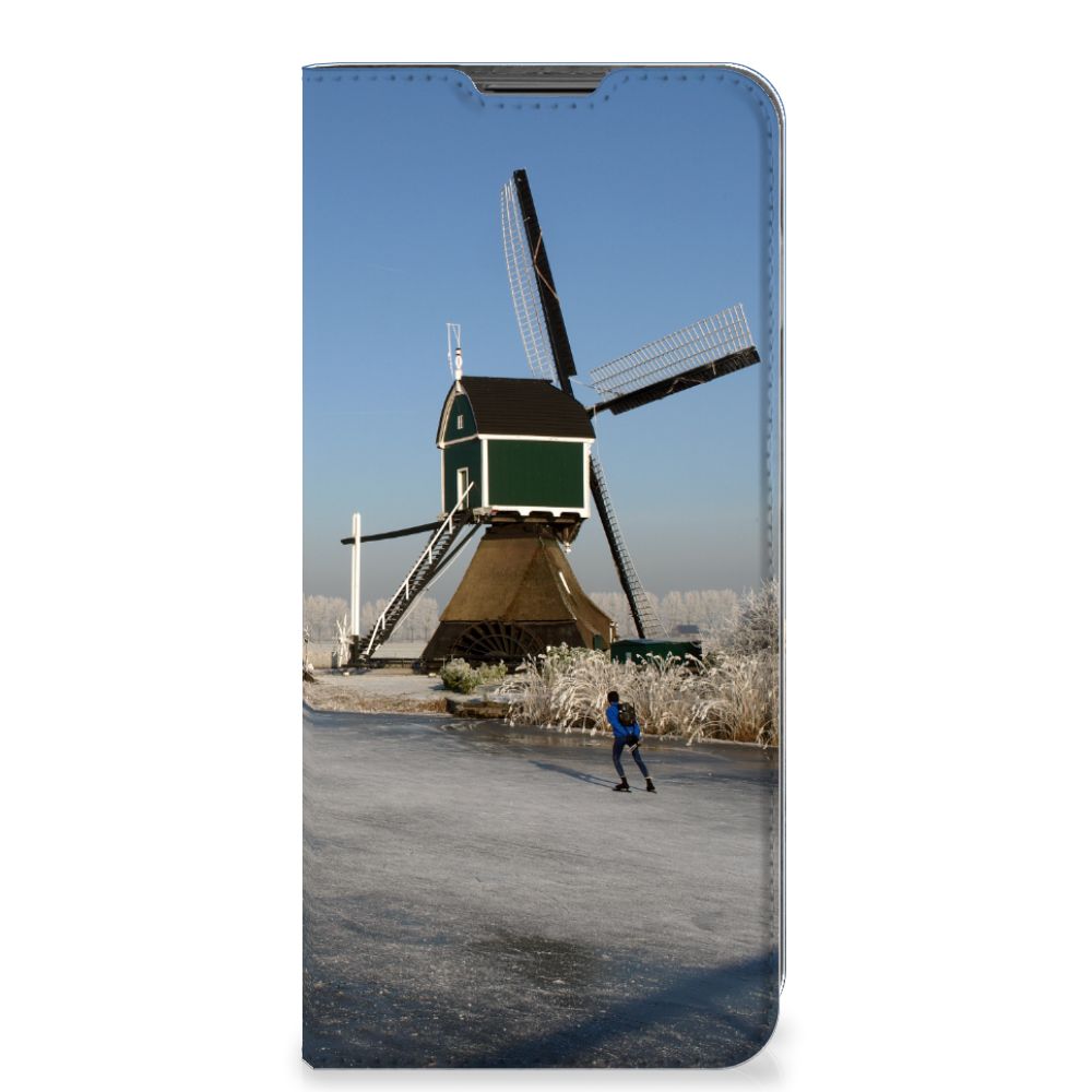 Motorola Moto G22 Book Cover Schaatsers - B2C Telecom