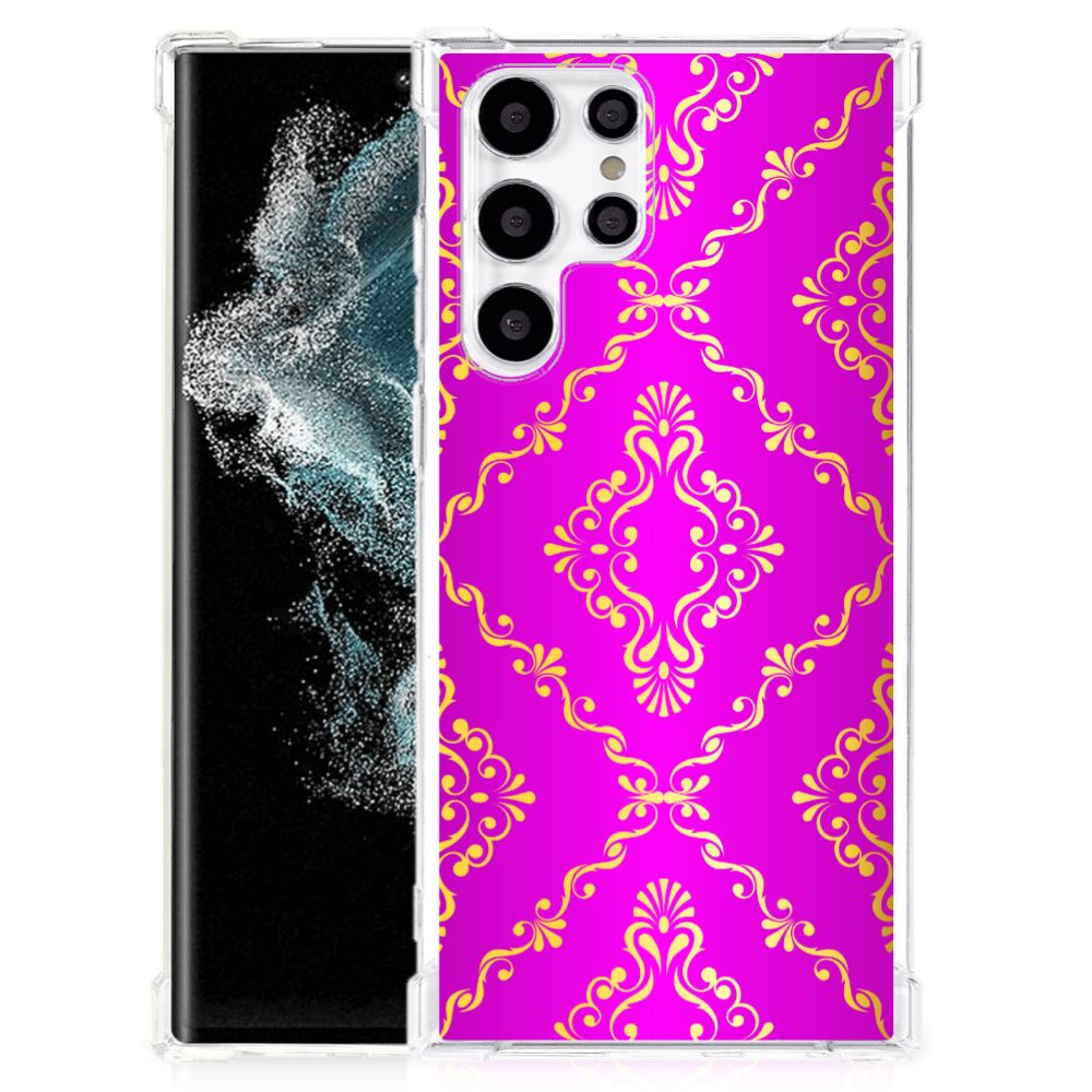 Anti Shock Case Samsung Galaxy S22 Ultra Barok Roze B2C Telecom