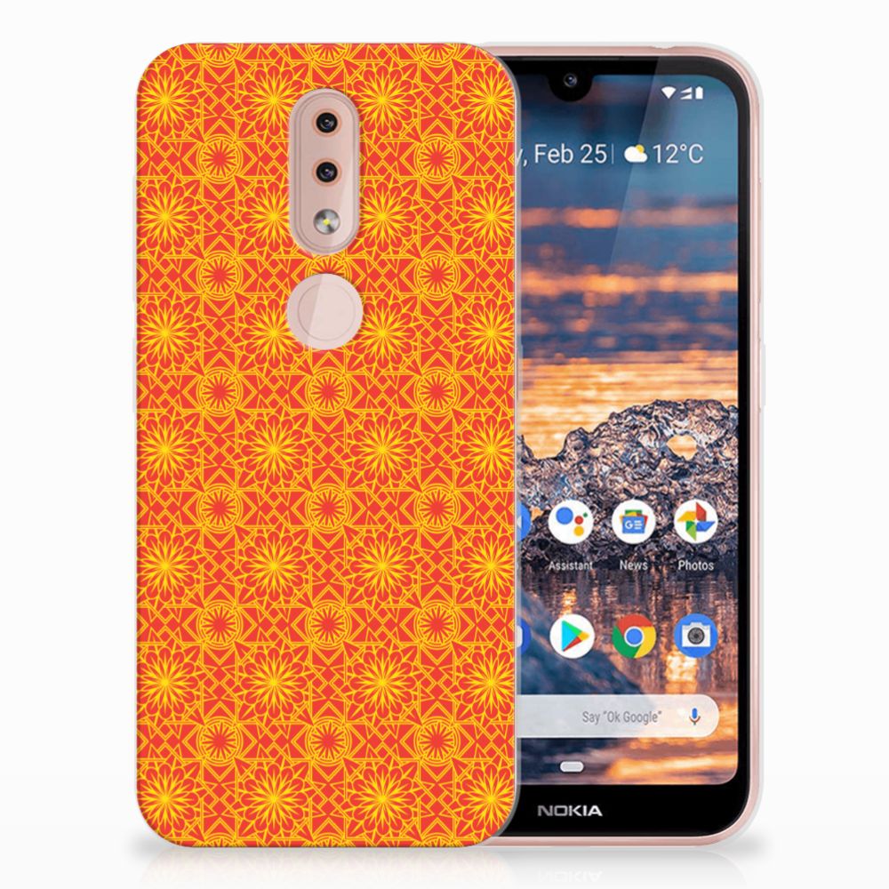 Nokia 4.2 TPU bumper Batik Oranje