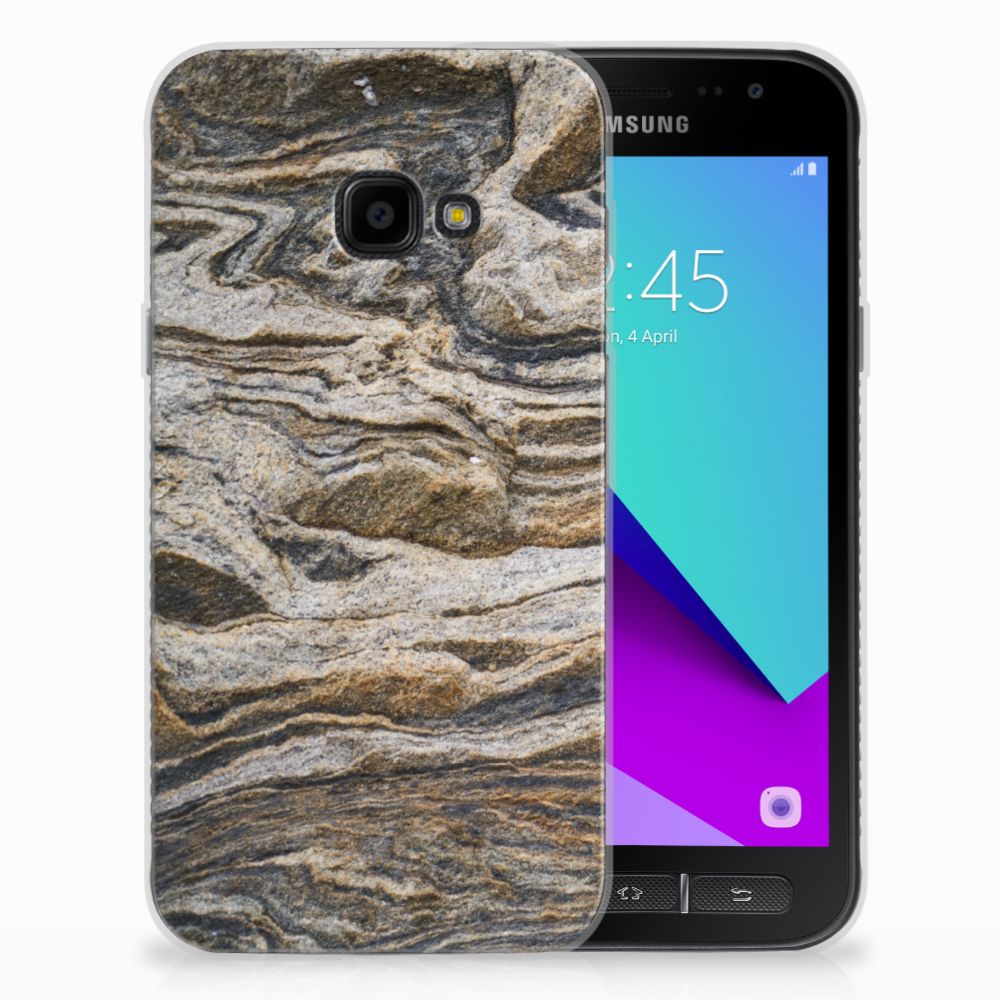 Samsung Galaxy Xcover 4 | Xcover 4s TPU Siliconen Hoesje Steen