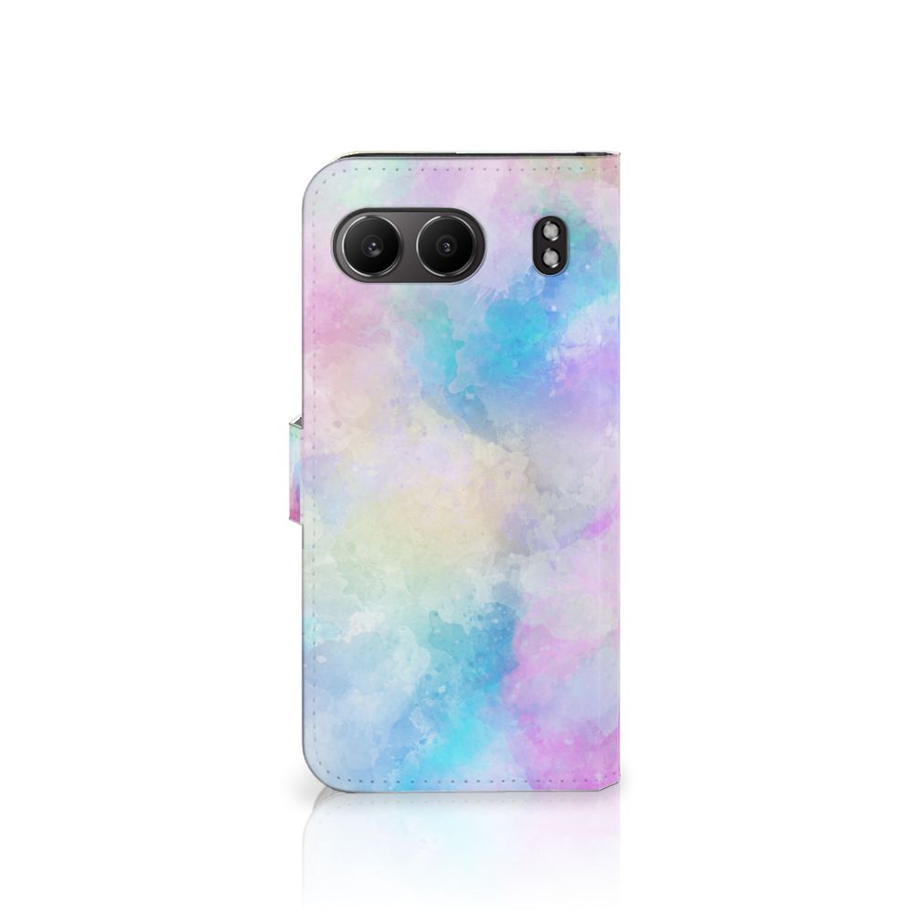 Hoesje OnePlus Nord 4 Watercolor Light, kleurrijk met pastelkleuren en uniek watercolor design.