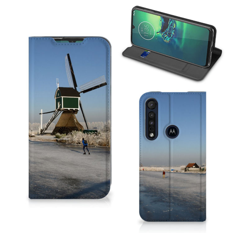 Motorola G8 Plus Book Cover Schaatsers