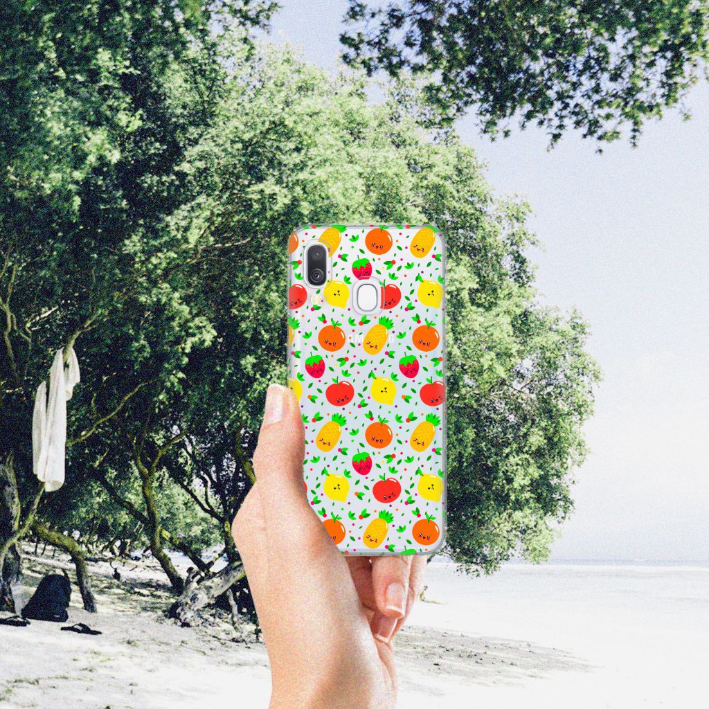 Samsung Galaxy A40 Siliconen Case Fruits