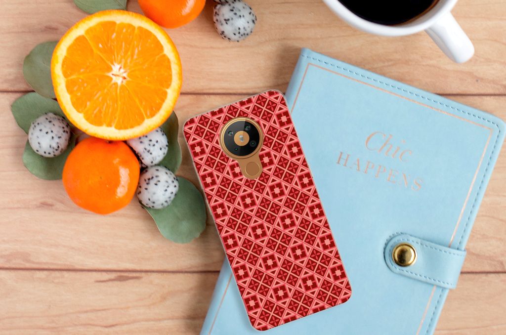 Nokia 5.3 TPU bumper Batik Rood B2C Telecom
