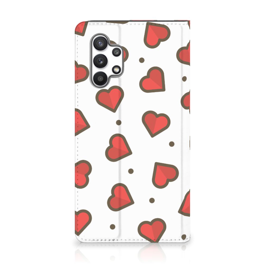 Samsung Galaxy A32 4G | A32 5G Enterprise Editie Hoesje met Magneet Hearts - B2C Telecom