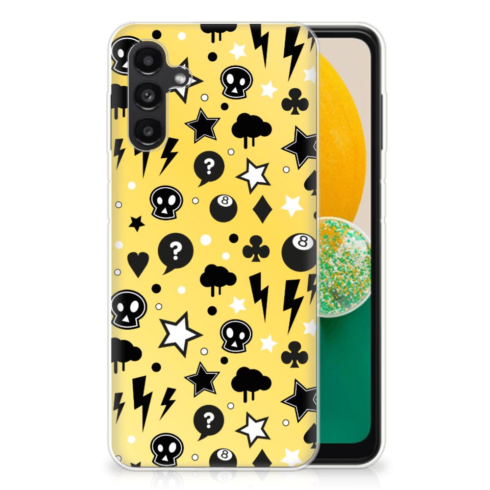 Silicone Back Case Samsung Galaxy A13 | A04s Punk Geel