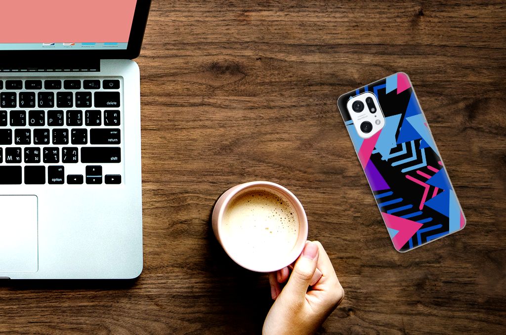OPPO Find X5 Pro TPU Hoesje Funky Triangle B2C Telecom