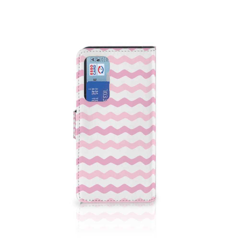 Huawei P40 Telefoon Hoesje Waves Roze