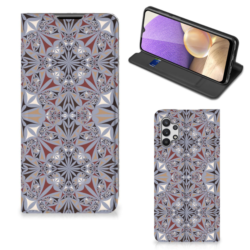 Samsung Galaxy A32 5G Standcase Flower Tiles - B2C Telecom