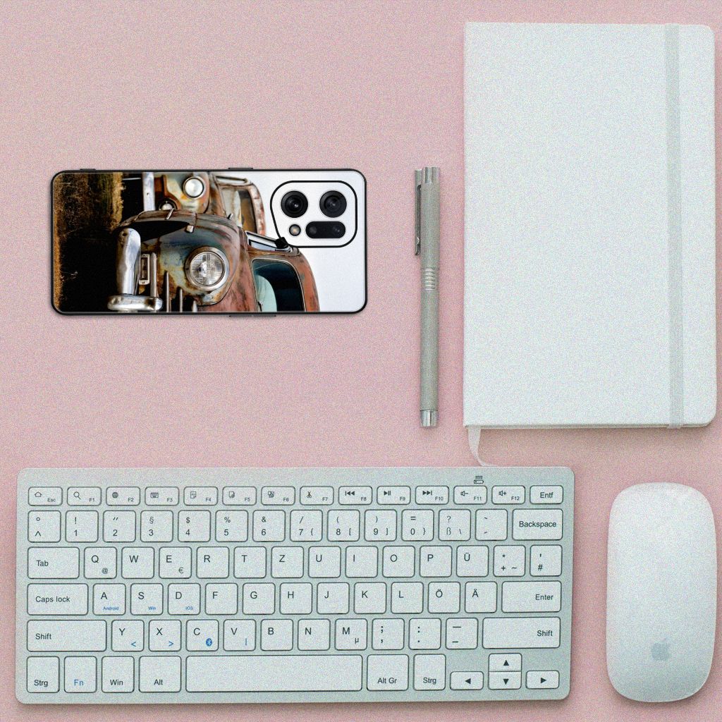 OPPO Find X5 Silicone Back Case Vintage Auto B2C Telecom