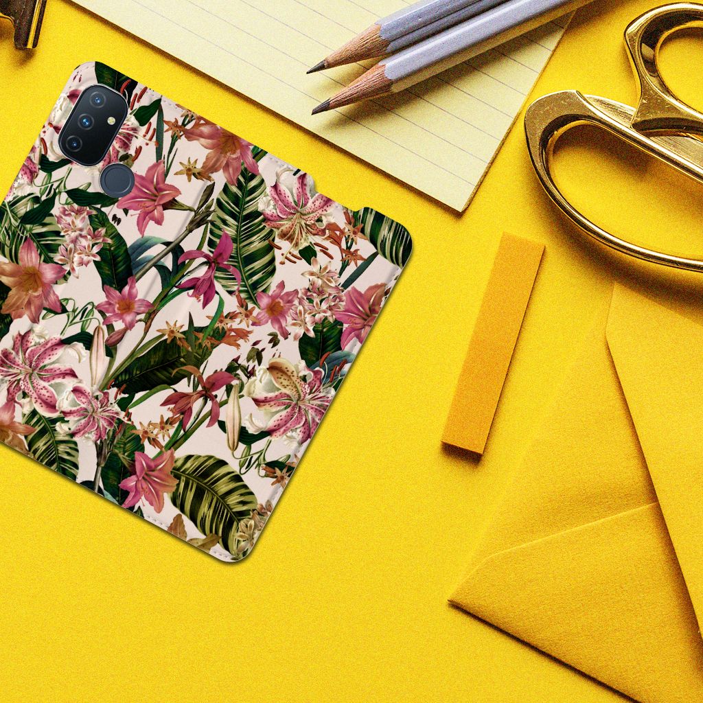 OnePlus Nord N100 Smart Cover Flowers - B2C Telecom