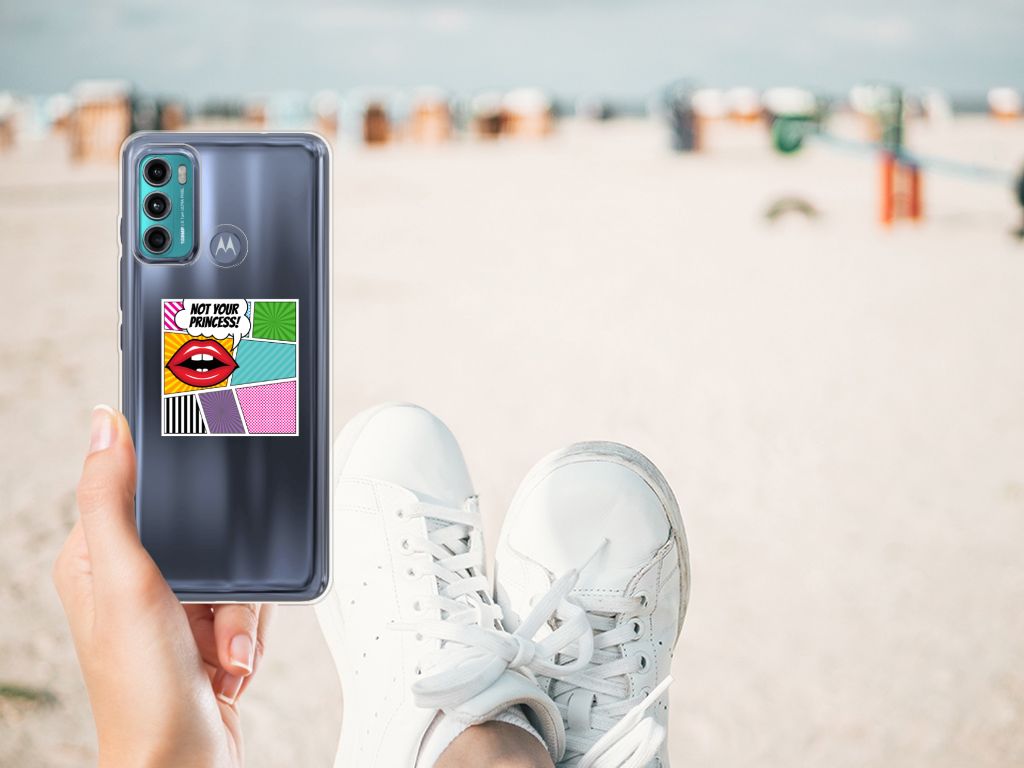Motorola Moto G60 Silicone Back Cover Popart Princess B2C Telecom