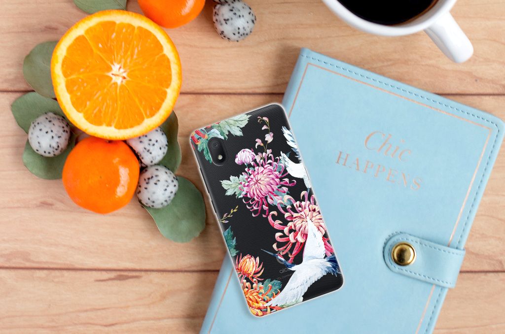 Alcatel 1B (2020) TPU Hoesje Bird Flowers B2C Telecom