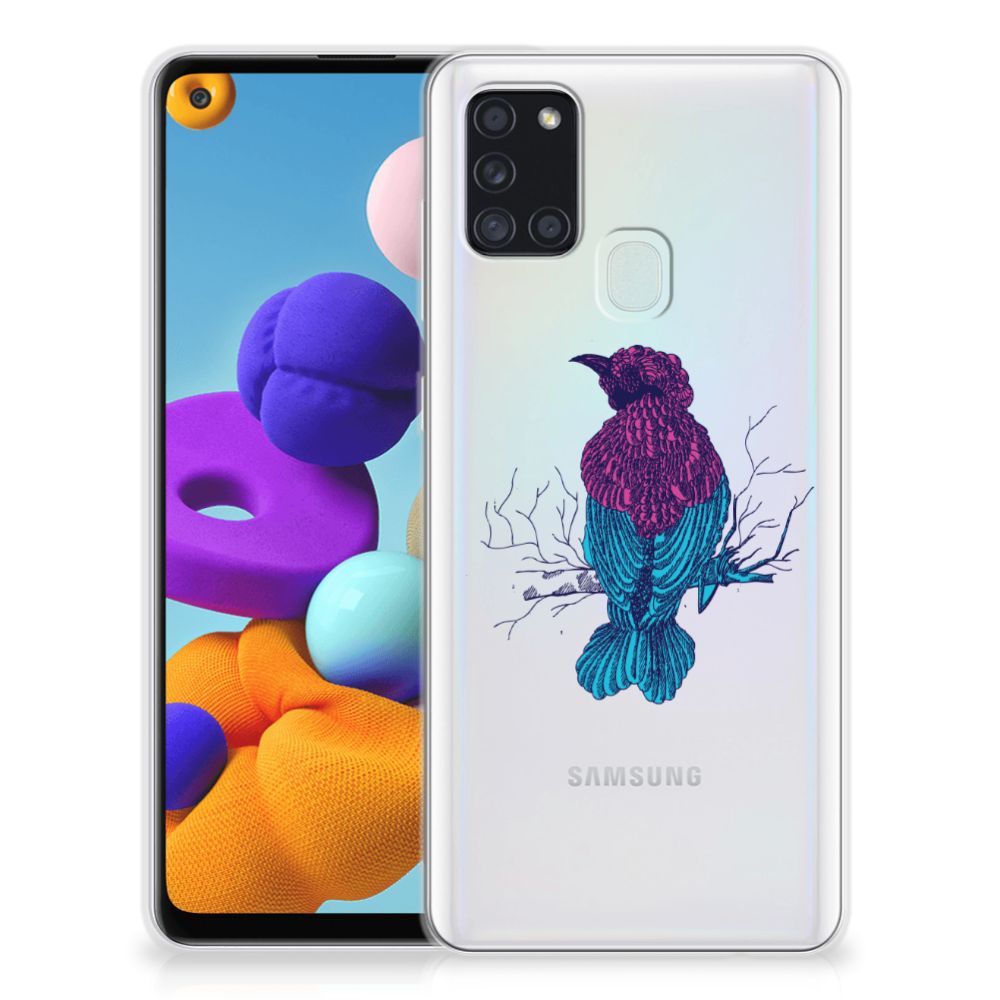 Samsung Galaxy A21s Telefoonhoesje met Naam Merel B2C Telecom