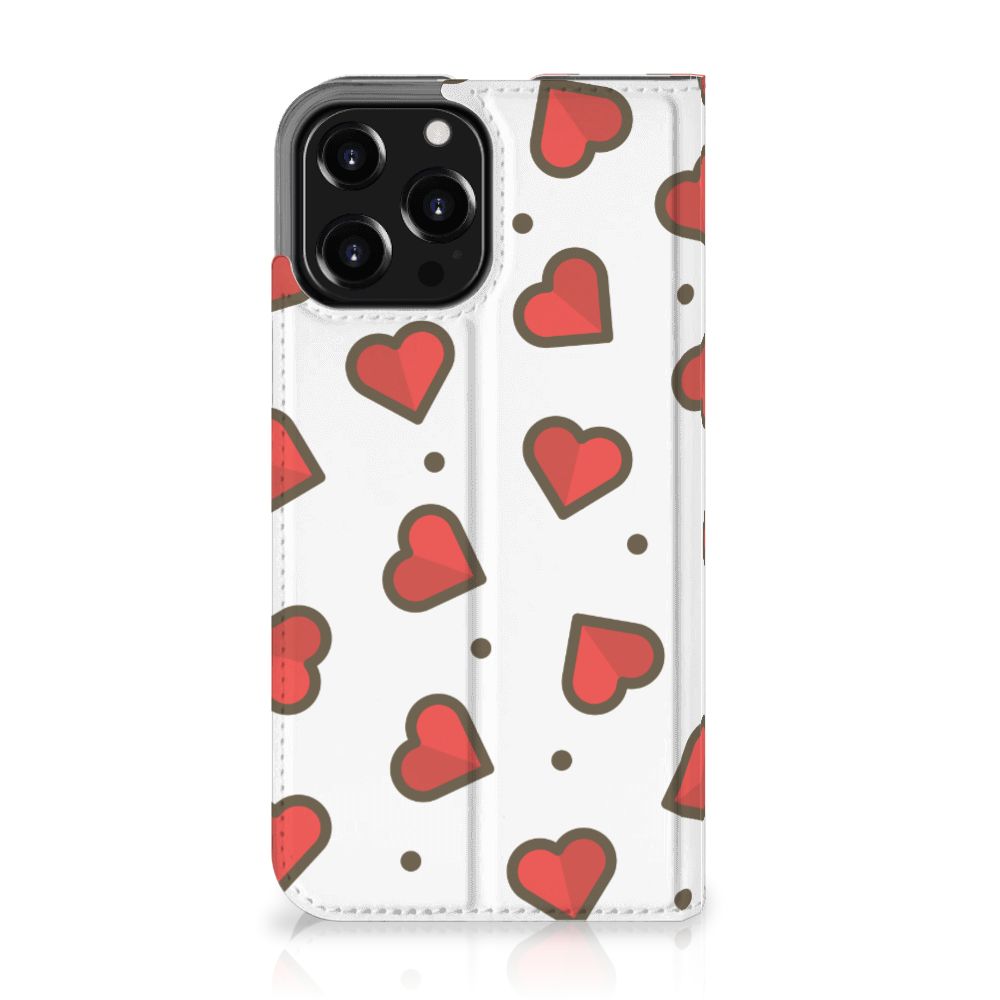 iPhone 13 Pro Max Hoesje met Magneet Hearts - B2C Telecom