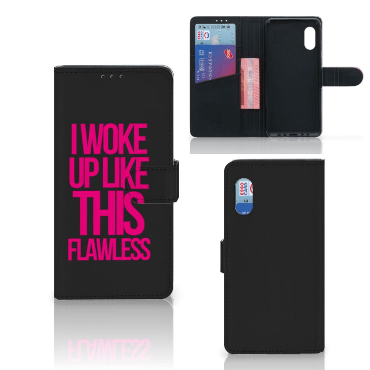 Samsung Xcover Pro Hoesje met naam Woke Up - Origineel Cadeau Zelf Maken