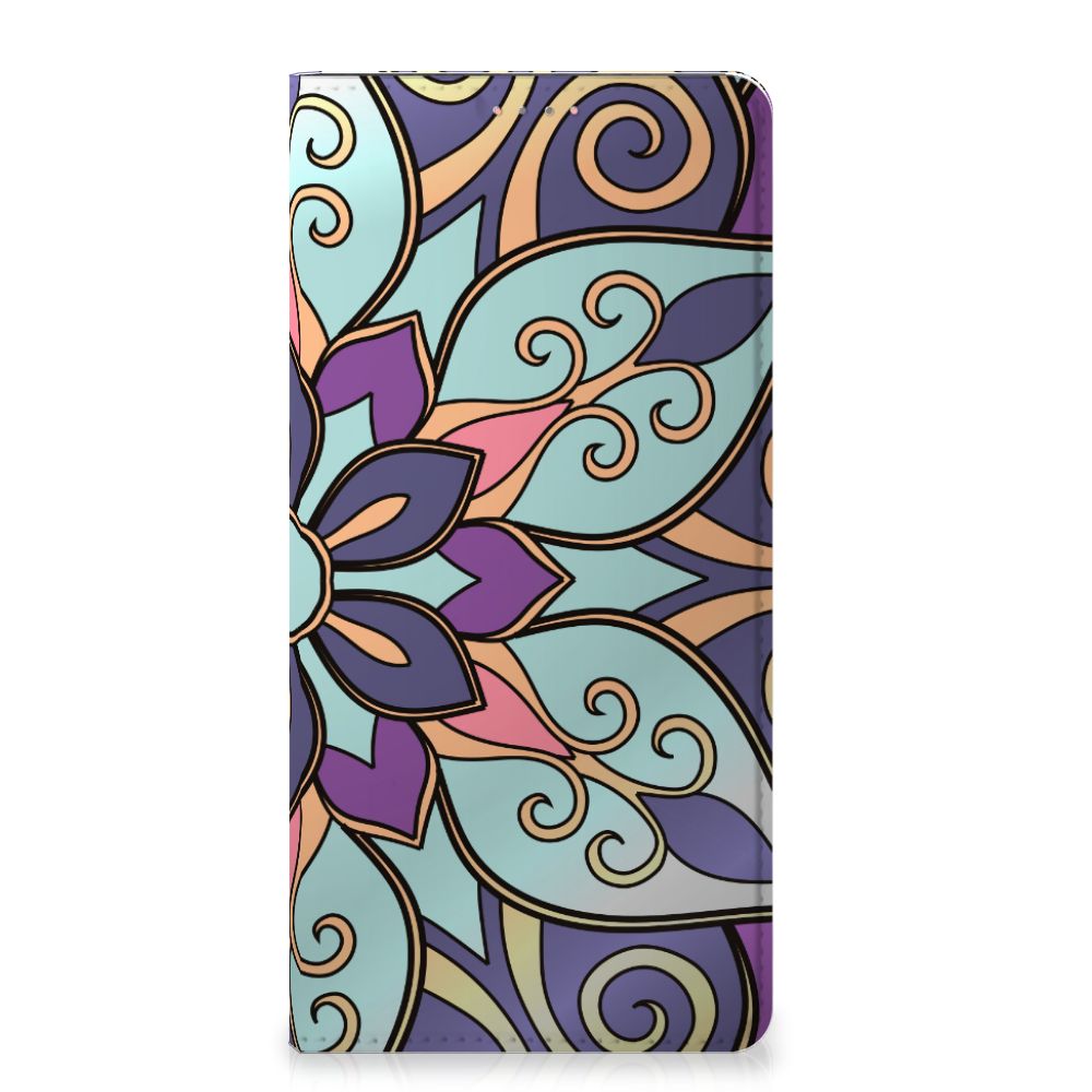 Samsung Galaxy A13 (4G) Smart Cover Purple Flower - B2C Telecom