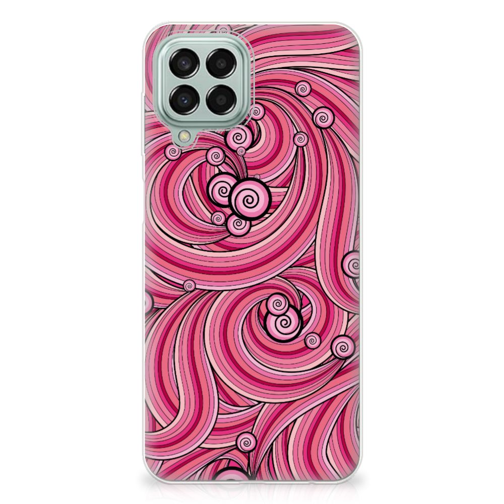 Samsung Galaxy M33 Hoesje maken Swirl Pink B2C Telecom