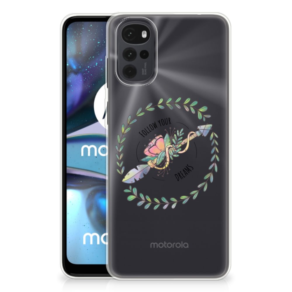 Motorola Moto G22 Telefoonhoesje met Naam Boho Dreams B2C Telecom