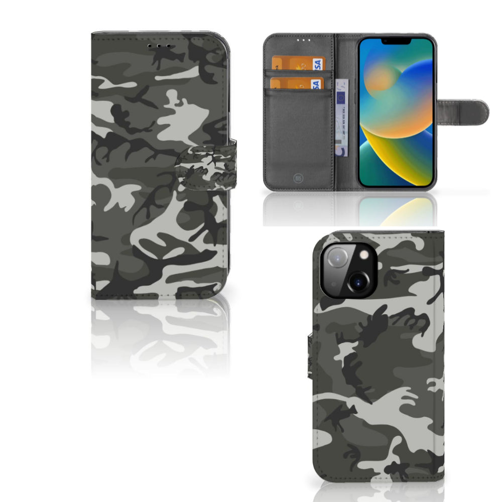 Apple iPhone 14 Telefoon Hoesje Army Light