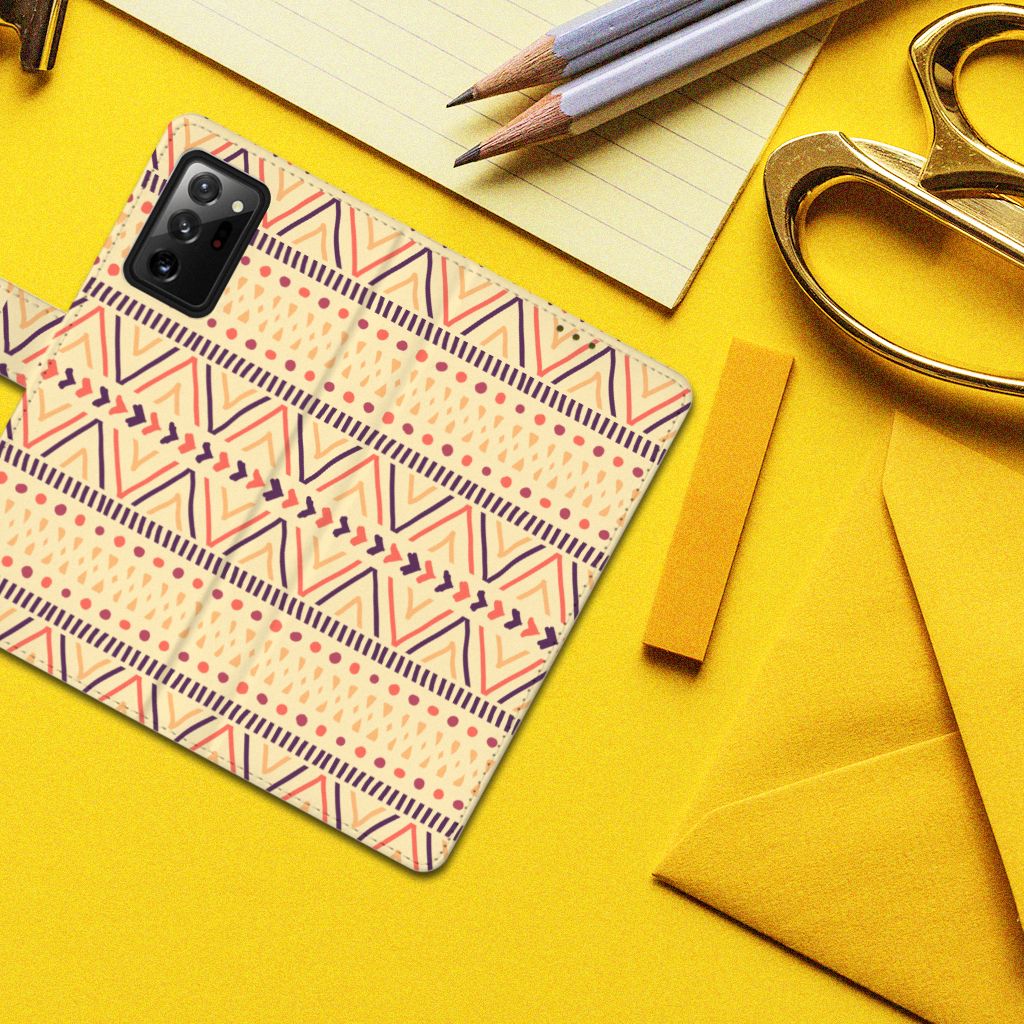 Samsung Galaxy Note20 Ultra Telefoon Hoesje Aztec Yellow