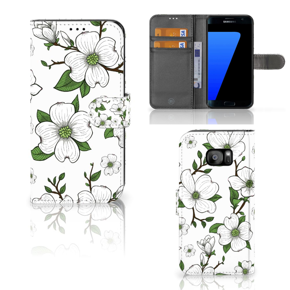 Samsung Galaxy S7 Edge Hoesje Dogwood Flowers