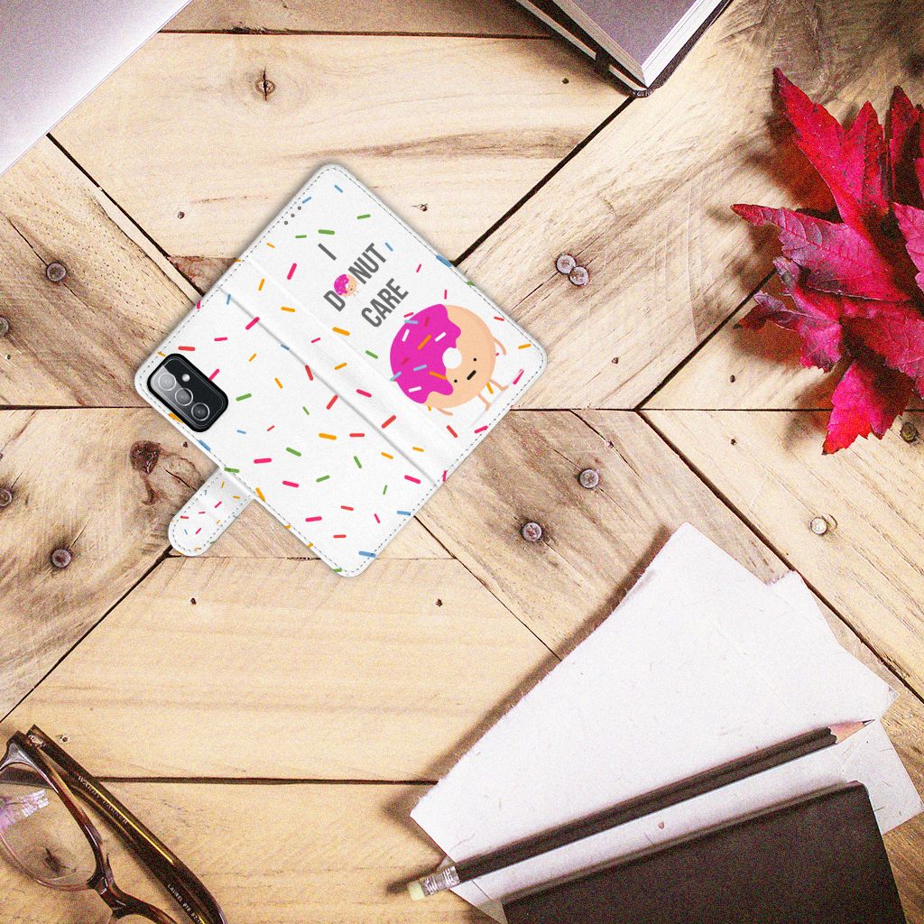 Samsung Galaxy M52 Book Cover Donut Roze