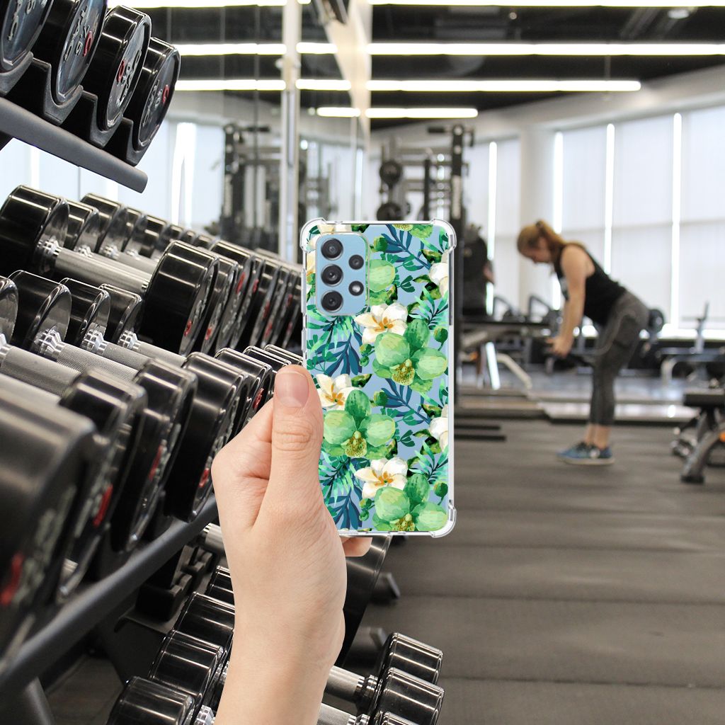 Samsung Galaxy A73 Case Orchidee Groen B2C Telecom