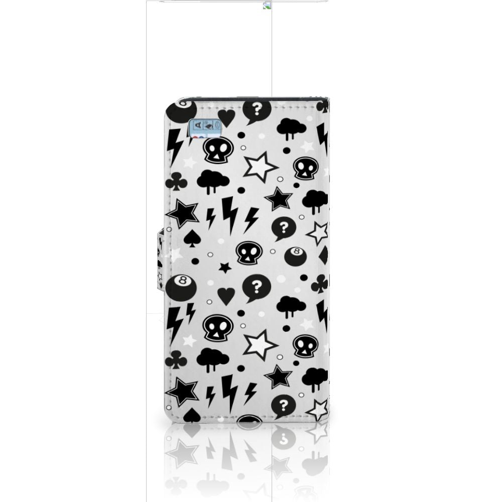 Telefoonhoesje met Naam Huawei Ascend P8 Lite Silver Punk