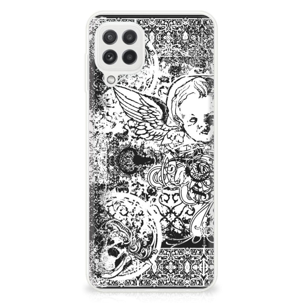 Silicone Back Case Samsung Galaxy A22 4G | M22 Skulls Angel