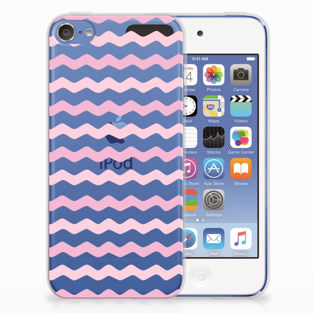 Apple iPod Touch 5 | 6 TPU bumper Waves Roze