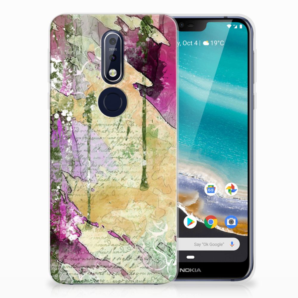 Hoesje maken Nokia 7.1 Letter Painting