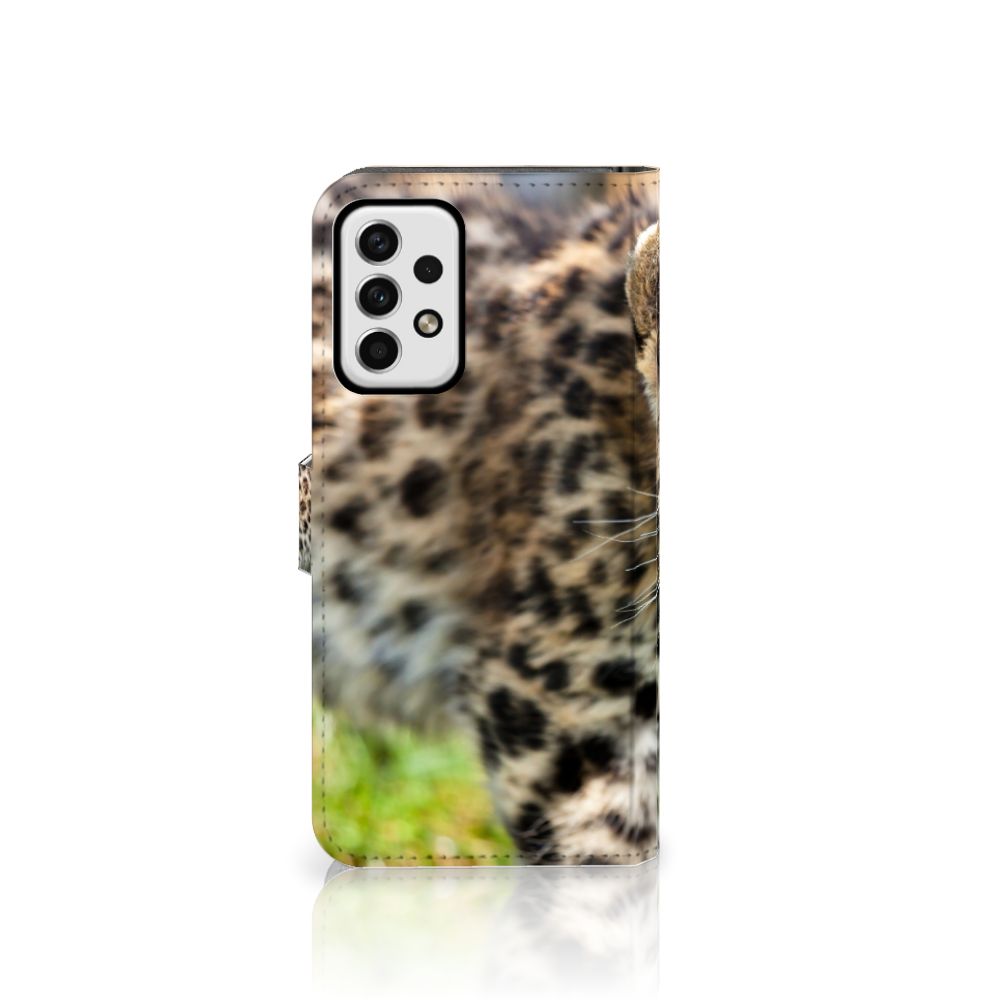 Samsung Galaxy A23 Telefoonhoesje met Pasjes Baby Luipaard