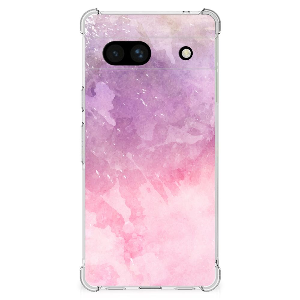 Back Cover Google Pixel 7A Pink Purple Paint