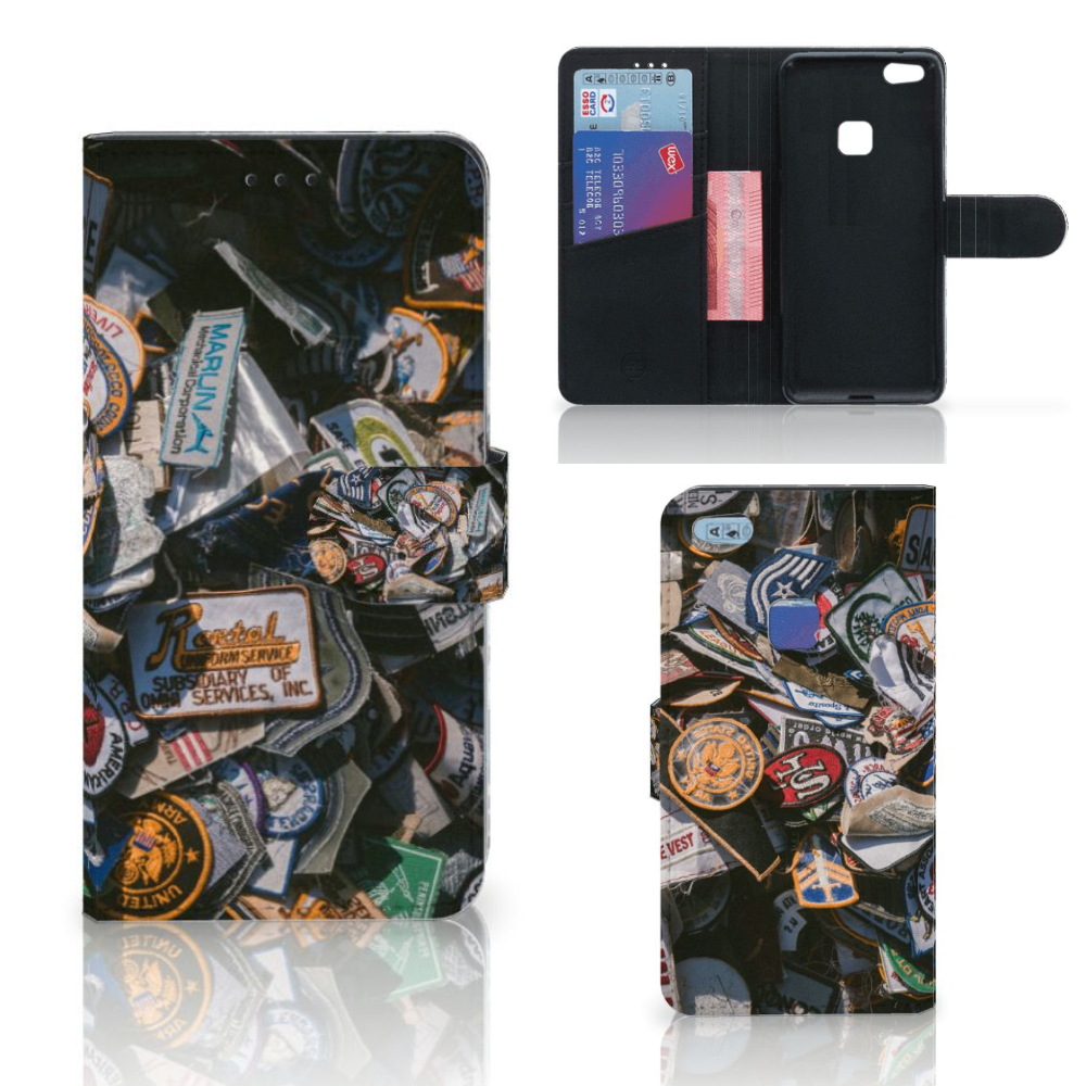 Huawei P10 Lite Telefoonhoesje met foto Badges